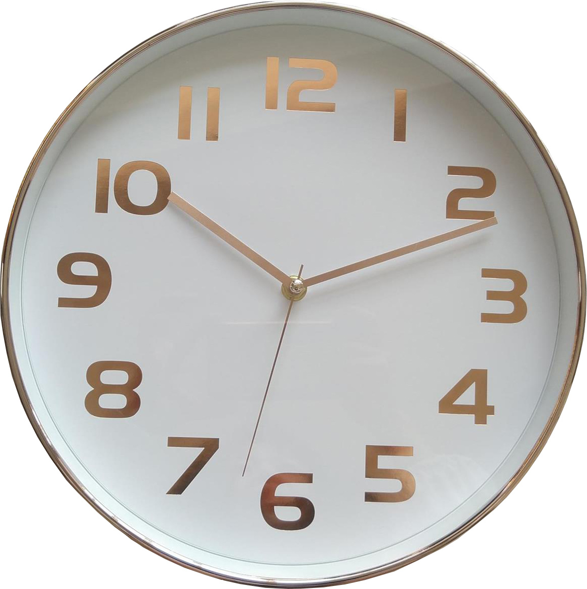 Пластиковые настенные часы под нанесение - цвет белый, материал пластик (UCO-WR-10240RW-N1) - купить оптом