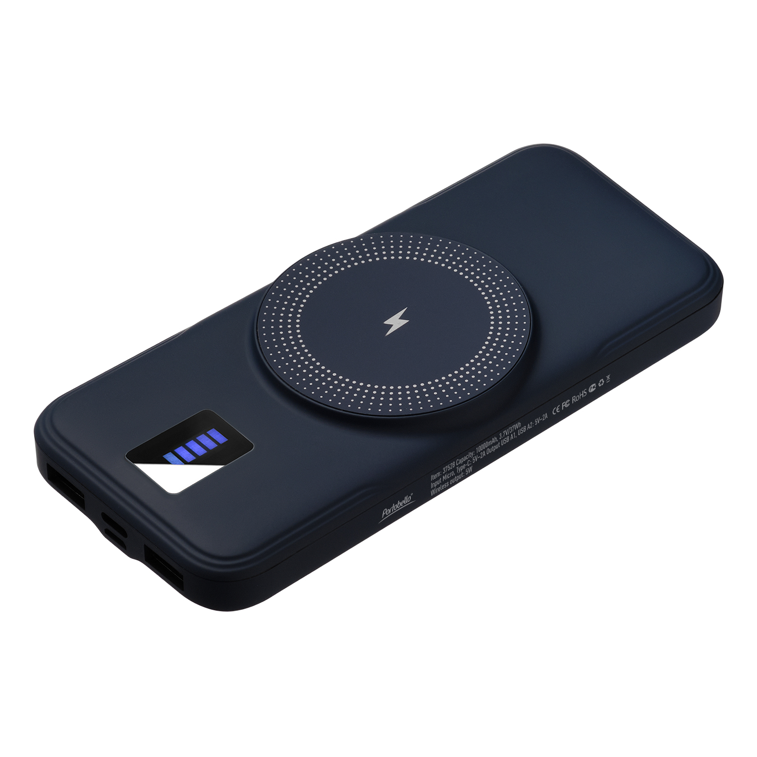 Внешний беспроводной аккумулятор Ultra Wireless Magnetic под нанесение -  материал пластик (37528) - купить оптом | Адверти
