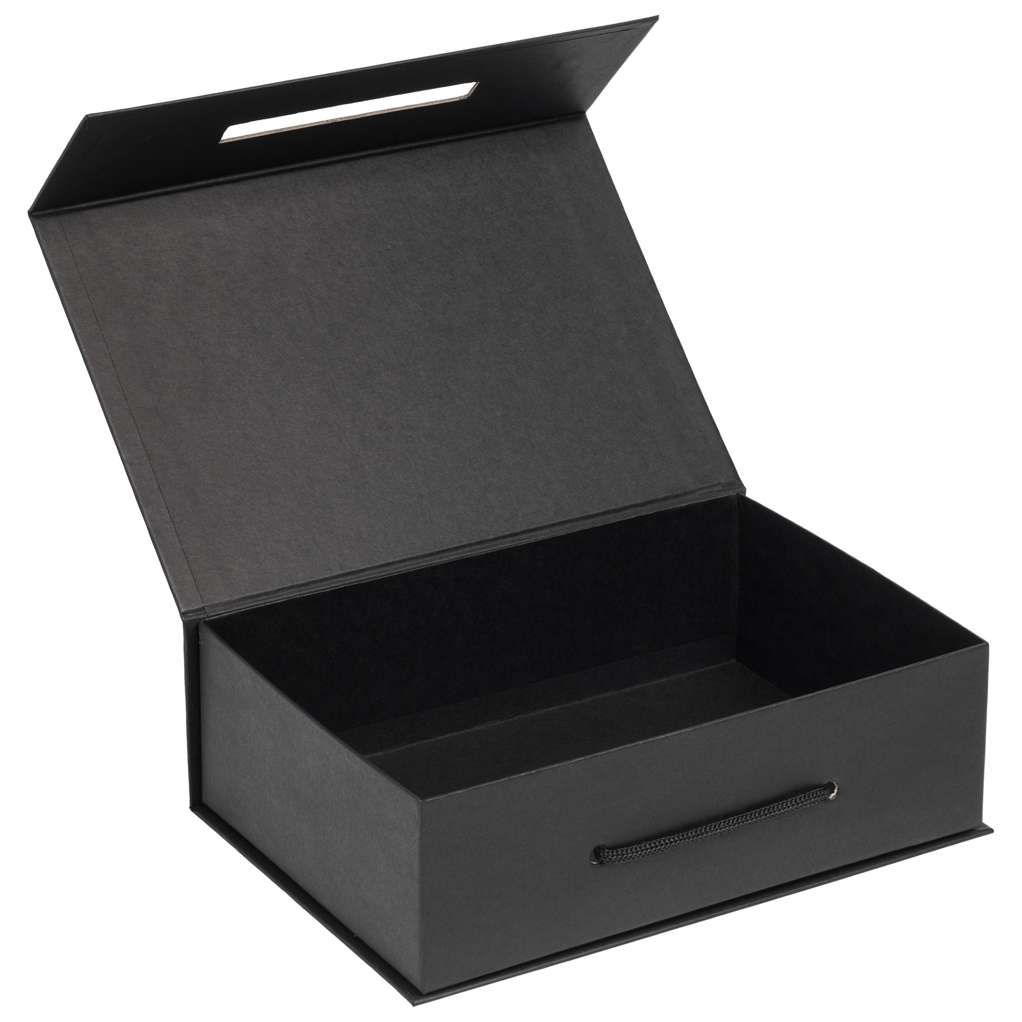 Купить коробку в орле. Коробка чёрная кашированный картон 23/20/6 с лонжементом. Подарочная коробка. Упаковка коробки. Коробка упаковочная картонная.