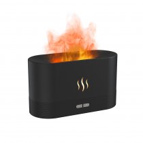 USB арома увлажнитель воздуха Flame со светодиодной подсветкой - изображением огня, белый