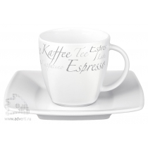 Кофейная пара Maxim Espresso Set, чашка+блюдце, фарфор