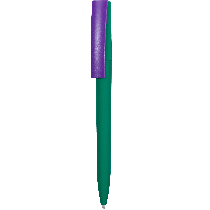 Ручка ZETA SOFT BLUE MIX, зеленая с золотым