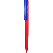 Ручка ZETA SOFT MIX, красная с синим