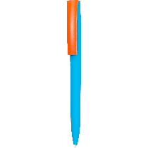 Ручка ZETA SOFT BLUE MIX, голубая с оранжевым