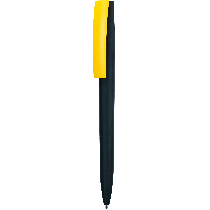 Ручка ZETA SOFT MIX, чёрная с жёлтым