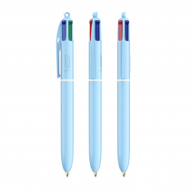 Шариковая ручка Bic 4 Colors Pastel, голубая