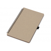 Блокнот А5 Toledo M с обложкой из пшеницы и пластика, зеленый