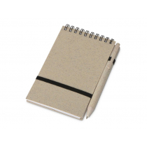 Блокнот Toledo S с шариковой ручкой, синий