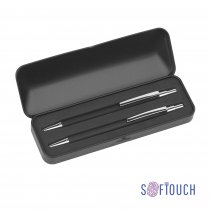 Набор Ray (ручка+карандаш), покрытие soft touch, белый Набор Ray (ручка+карандаш), покрытие soft touch, белый