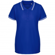 Рубашка поло женская Virma Stripes Lady, ярко-синяя Рубашка поло женская Virma Stripes Lady, ярко-синяя