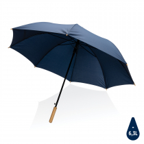 Плотный зонт Impact из RPET AWARE™ с автоматическим открыванием, d120 см, темно-серый