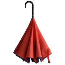 Зонт наоборот Style, трость, красный