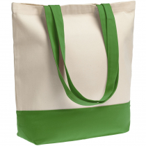 Холщовая сумка «Shopaholic», зеленая