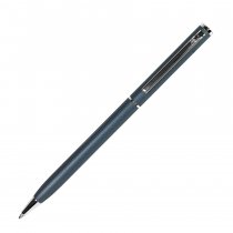 Шариковая ручка Slim Silver BeOne, серо-синяя