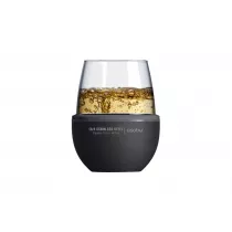 Тумблер для вина WINE KUZIE, черный