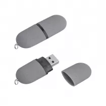 Флеш-карта Камень с покрытием soft grip, серая Флеш-карта Камень с покрытием soft grip, серая