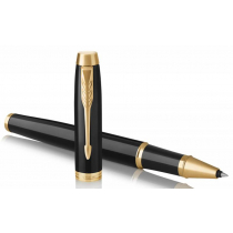 Ручка роллер Parker IM Core T321, чёрная с золотистым