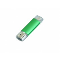 Флешка c дополнительным разъемом Micro USB 3-in-1 TypeC 3.0, белая