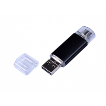 Флешка c дополнительным разъемом Micro USB 3-in-1 TypeC 3.0, белая Флешка c дополнительным разъемом Micro USB 3-in-1 TypeC 3.0, белая