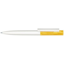 Шариковая ручка Headliner Clear Basic, белая с жёлтым