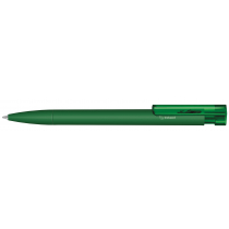Шариковая ручка Liberty Bio matt clip clear, тёмно-зелёная