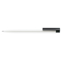 Шариковая ручка New Hit Matt, белая с чёрным
