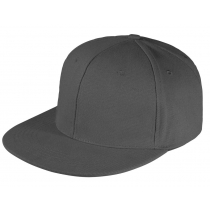 Бейсболка Snapback с прямым козырьком, черная