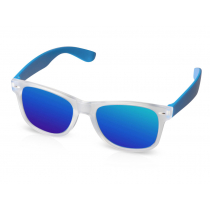 Очки солнцезащитные с зеркальными линзами Partymaker, синие