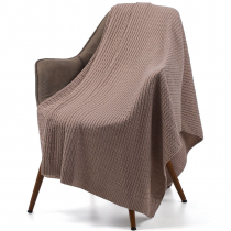 Плед Slumberland, темно-коричневый