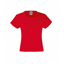 Детская футболка FOTL Girls Valueweight, красная Детская футболка FOTL Girls Valueweight, красная