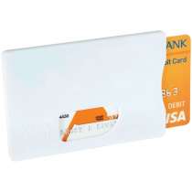 Защитный RFID чехол для карты Arnox, белый Защитный RFID чехол для карты Arnox, белый