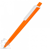 Ручка пластиковая трехгранная шариковая «Lateen», оранжевая