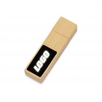 USB 2.0- флешка на 32 Гб c подсветкой логотипа Bamboo LED