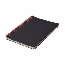 Блокнот на двойной пружине HELIX MINI, черный с желтым