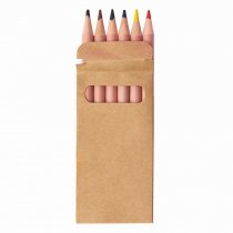 Набор цветных карандашей мини TINY, 6 цветов