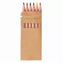 Набор цветных карандашей мини TINY, 6 цветов Набор цветных карандашей мини TINY, 6 цветов