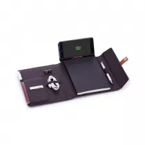 Папка А5 с беспроводным зарядным устройством 4000 mAh и блокнотом softtouch Папка А5 с беспроводным зарядным устройством 4000 mAh и блокнотом softtouch
