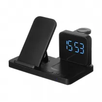Настольные часы 4в1 с беспроводной зарядкой 15W, Magnum Настольные часы 4в1 с беспроводной зарядкой 15W, Magnum