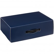 Коробка Matter Light с чёрной ручкой, синяя