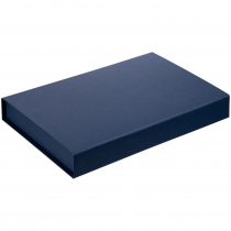 Коробка Silk с ложементом под ежедневник 13x21 см, флешку и ручку, ver. 2, черная