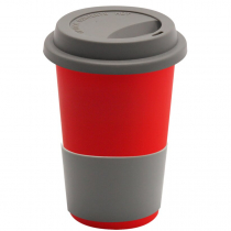 Кружка Magic To Go, красная с черным