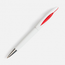 Ручка шариковая Nave, белая с черным