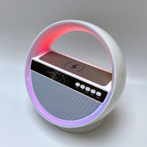 Bluetooth колонка Smart Orb 5Вт с беспроводным (15W) ЗУ, лампой, часами, FM радио Bluetooth колонка Smart Orb 5Вт с беспроводным (15W) ЗУ, лампой, часами, FM радио