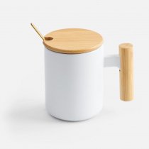 Кружка с ложкой Eco Fusion, черная