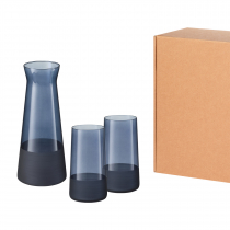 Подарочный набор декантер + 2 высоких стакана, зеленый