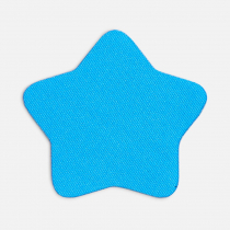 Наклейка тканевая Lunga Bial, M, голубая