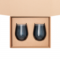 Подарочный набор 2 стакана для воды Toscana, синий