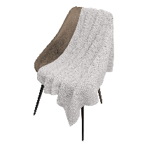 Плед Malta Soft вязаный, синий