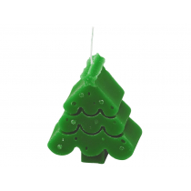 Свеча Елочка, зеленая