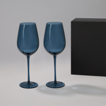 Подарочный набор 2 бокала для вина Toscana в синей коробке